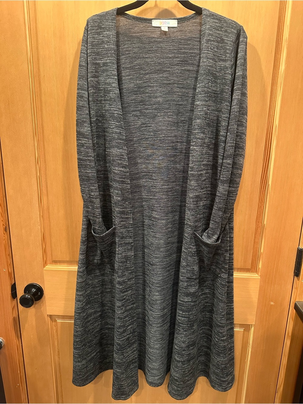 LuLaRoe Long “Sarah” Duster Charcoal Heather size S